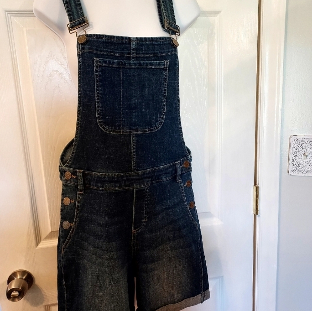 Shortalls Crafted by Lee Dark Wask Medium Large 90s Boho Streetwear Monica Green